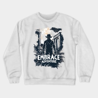 Embrace Adventure - Ancient Temple - Indy Crewneck Sweatshirt